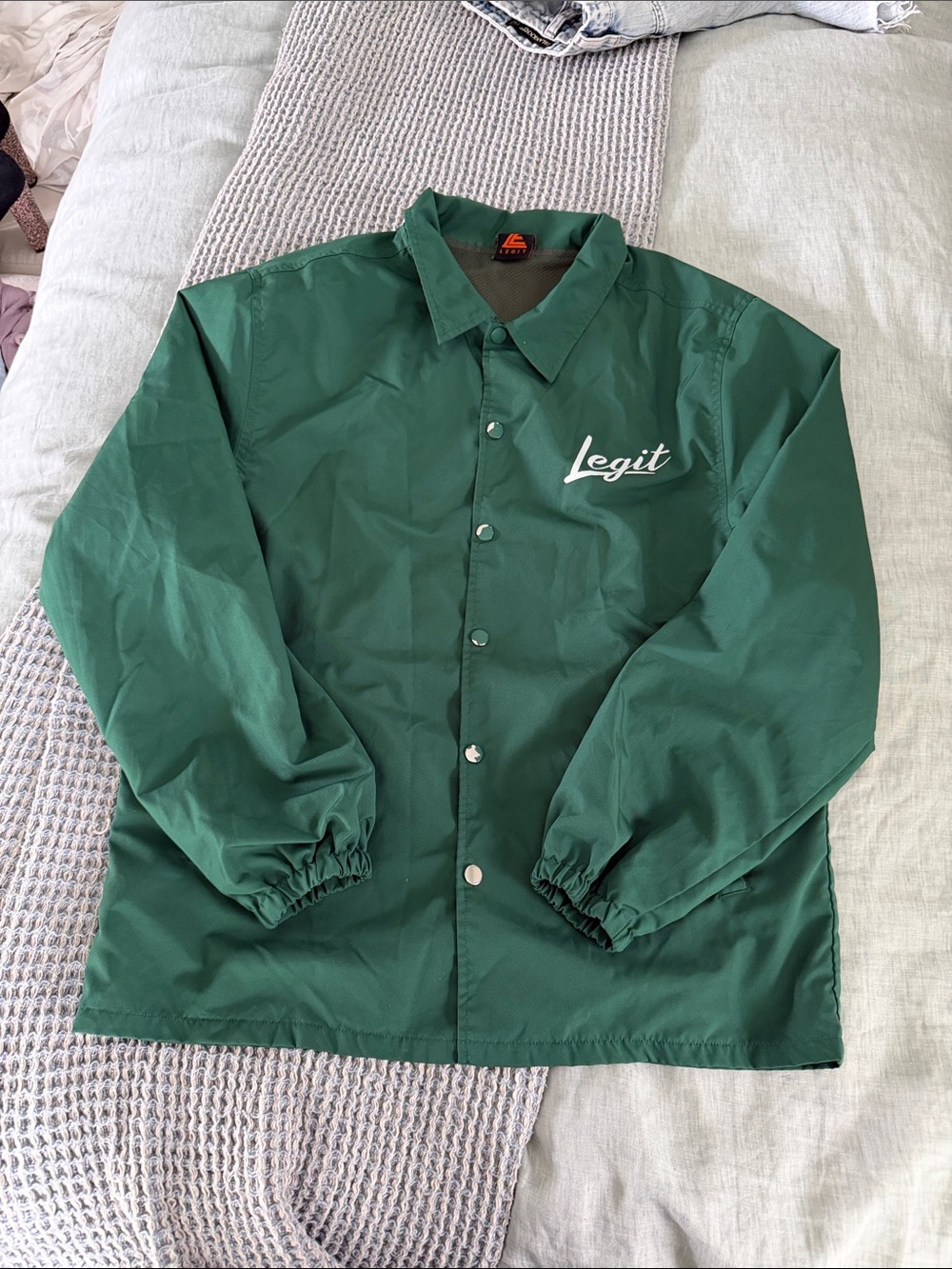 Legit vintage Men's Green Coach Jacket
